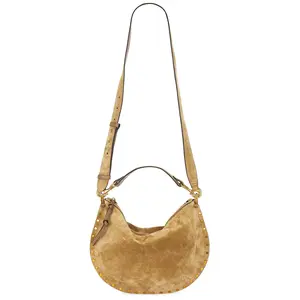 Isabel Marant Oskan Soft Zipped Bag in Taupe