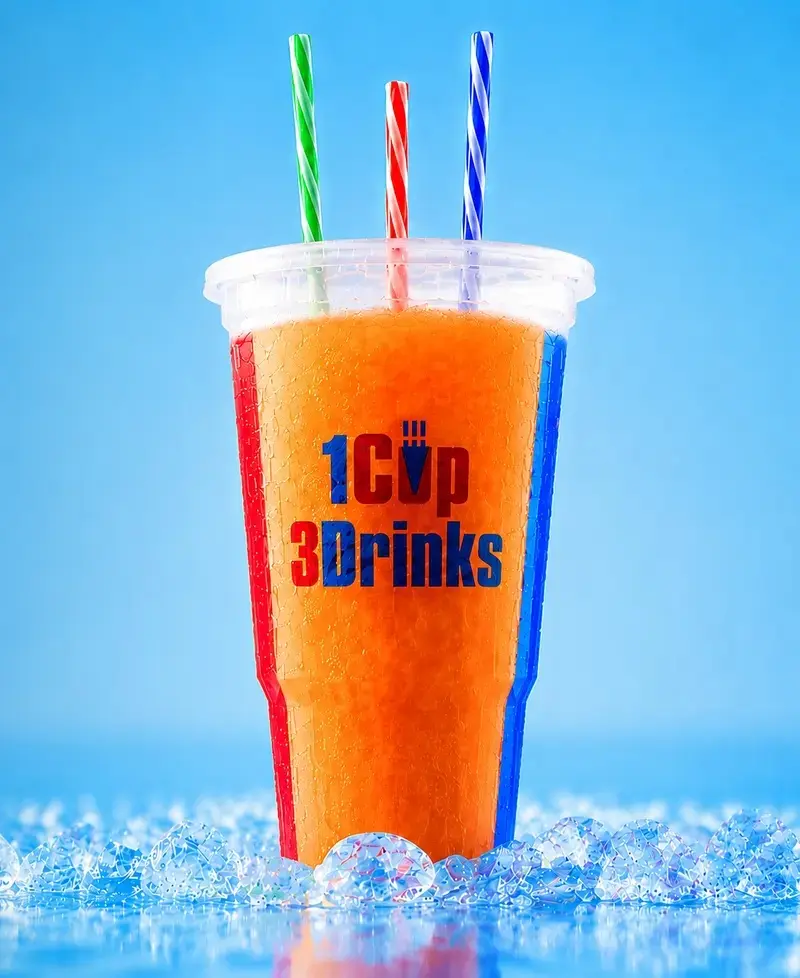 The World’s First Ever 3-Compartment WesCup Permission to Be Indecisive. Have Fun, Party, and Reuse. Individual Cups Reusable Products ( 1 pack and 2 packs )