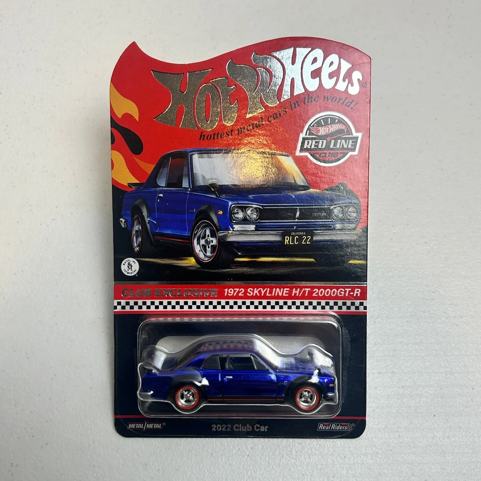 Hot Wheels 1:64 RLC 1972 Skyline H/T 2000GT-R Blue Club Exclusive
