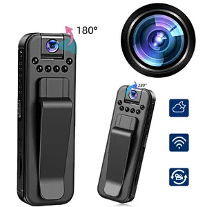 Wireless Vlog Body Camera,Wearable Body Cam with Night-Vision & 180° Rotation Lens, Portable Sport DV Camcorder for Outdoor Sport Skiing Cycling Hiking, Wearable Action Camera, Wearable Recording Camera, Sports Camera, Video Camera