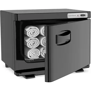 Hot Towel Warmer  8L Capacity  Towel Warmer with Compact Design for Salon, Barber Shop, Massage & Facial (Black)