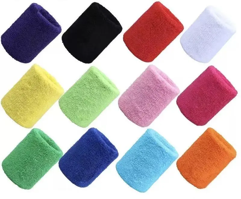 Outdoor walking sports wristband - breathable, soft, colorful towel wristband for absorbing sweat and wiping sweat, wrist protection equipment, wristband