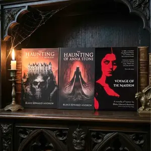 3 Book Bundle The Haunting of Chateau de Mornay & Anna Stone Paperbacks SIGNED 15 Illustrations by Eva Mout with Bonus Novella Voyage of the Maiden Dark Romance Book Gothic