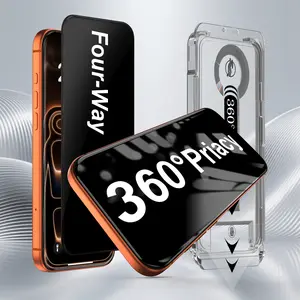 One Fish 360° Privacy Screen Protector 2 Pack, For iphone, Up, Down, Left, Right Privacy,Drop Protection, Cell Phone Accessories.