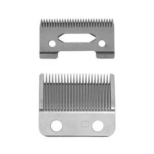 StyleCraft Replacement Stainless Steel Fixed Taper Clipper Blade w/ Ceramic Moving Set (SC543S)