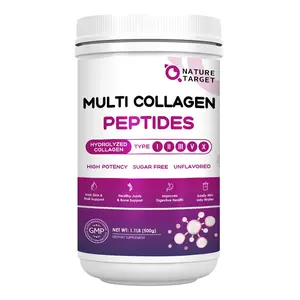 Hydrolyzed Multi Collagen Peptides Powder, 8600mg