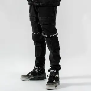 Strapped Up Vintage Washed Utility Pants Black