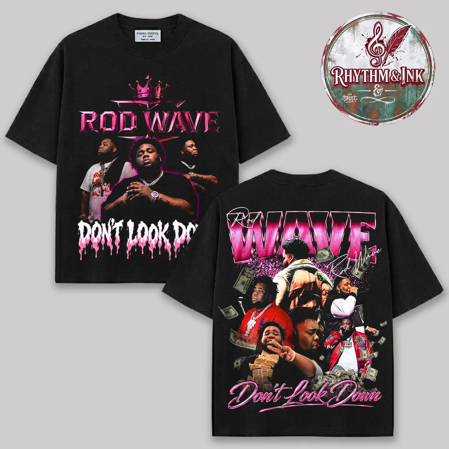 Rod Wave Redemption Experience Tour 2026 V3 Concert Merch Premium Cotton T-Shirt, Double Sided Vintage Rap Graphic Tee, Don't Look Down Tour Streetwear Shirt, Hip Hop Music Tour Merch, Gift for Rod Wave Fans