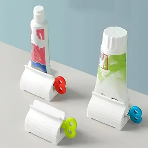 Manual Toothpaste Dispenser, 3 Counts Portable Toothpaste Squeezer, Cute Toothpaste Dispenser Supplies, Toothpaste Set, Bathroom Gadgets