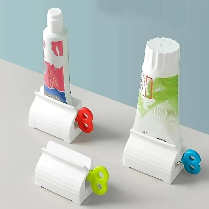 Manual Toothpaste Dispenser, 3 Counts Portable Toothpaste Squeezer, Cute Toothpaste Dispenser Supplies, Toothpaste Set, Bathroom Gadgets