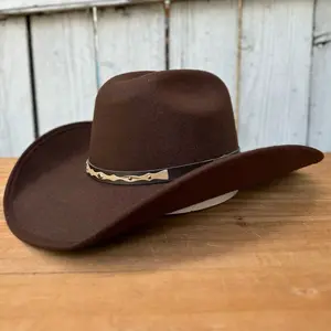 Brown Faux Suede “Oscar” Western Hat - Cowboy Hats for Men