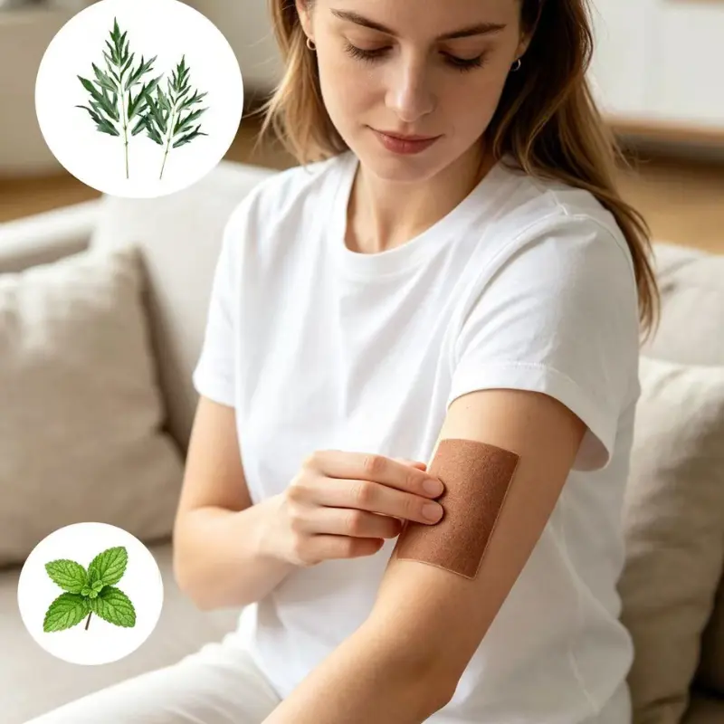 99pcs Moxibustion Patches Moxa Heat Pack Plaster, Soothe Sore Muscle, Self-Heating Patch for Shoulder, Neck, Back, Knee, Waist, Hand, Great for Elderly & Workers  Breathable Material