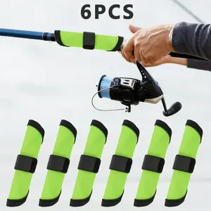 6 Piece 6.3 Inch Bait Protector, Durable Reusable Bait Cover, Fishing Gear, Safety for Rods, Essential Fishing Accessories