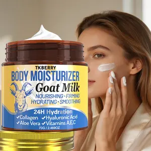 70g Goat Milk Moisturizer Cream, Goat Milk Cream contains Goat Milk Extract, Collagen And Vitamin C, 24h hydration, Day & Night Moisturizing, Deep Moisturizing & Nourishing, suitable for all skin types, Skincare, Daily Skincare Product, For Dry Skin