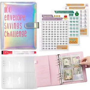 100 envelope challenge PU Leather