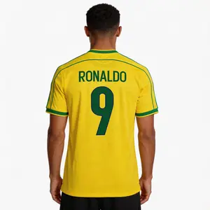 98  Brazil Jerseys No. 9 Ronaldo National Team Soccer Jerseys