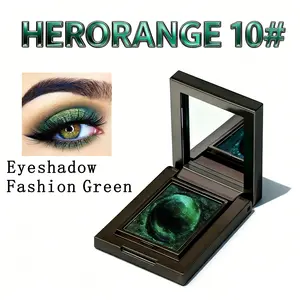 HERORANGE All-in-One Eyeshadow Palette | Shimmer, Matte And Glitter Finishes | Highly Pigmented, Zero Fallout | 24H Waterproof Long-lasting | Beginner Friendly & Effortless | Perfect for Music Festival, Party & Stage Makeup | Vibrant Color Combo