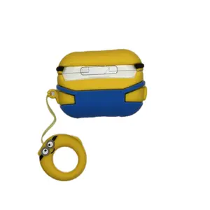 Cute Cartoon Character Silicone Earphone Case for Apple AirPods - Durable Protective Cover for Christmas, New Year, Valentine's, and Birthday Gifts