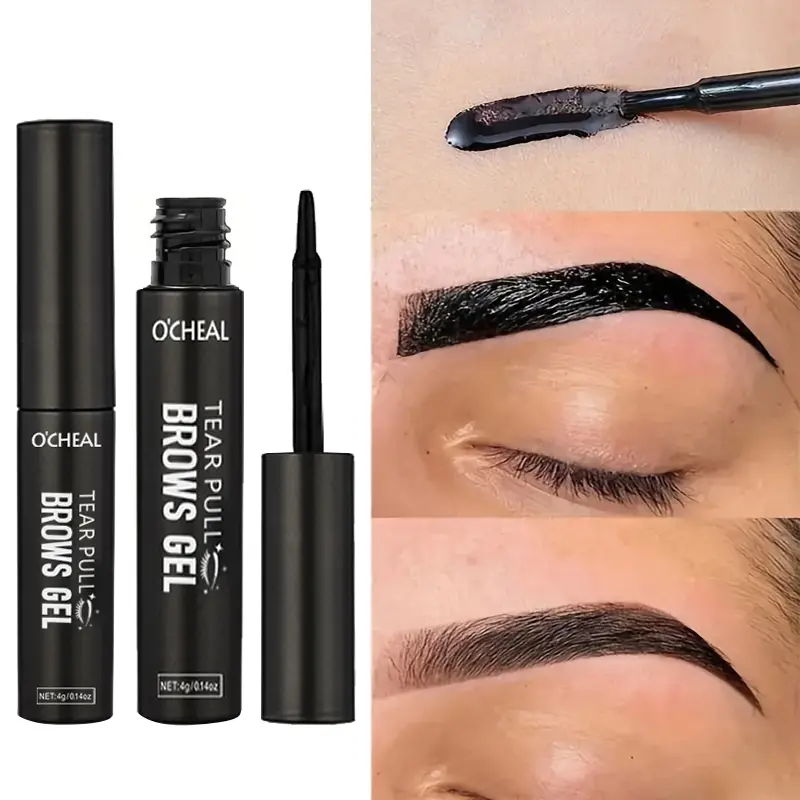 3-color tear off waterproof eyebrow dye Brow Tint, long-lasting sweat proof, easy to handle for beginners/beginners, non fading and non smudging, effortlessly shaping a three-dimensional, natural and long-lasting Eyebrow Makeup Products