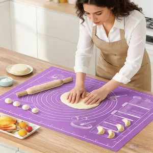 1 piece, Multi-functional Non-Stick Pastry Mat, Dough-Rolling Mat, Kitchen Baking Mat, Cutting Board Mat with Measurement Markings—Perfect for baking and rolling dough—Ideal for pies, cookies, and more—A perfect kitchen gadget for holidays including Hallo