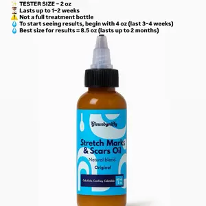 2oz 60ml Tester size Stretch Marks and Scars oil-ORIGINAL Natural blend for improving skin elasticity,Fades Marks and scars. Pure moisturizing