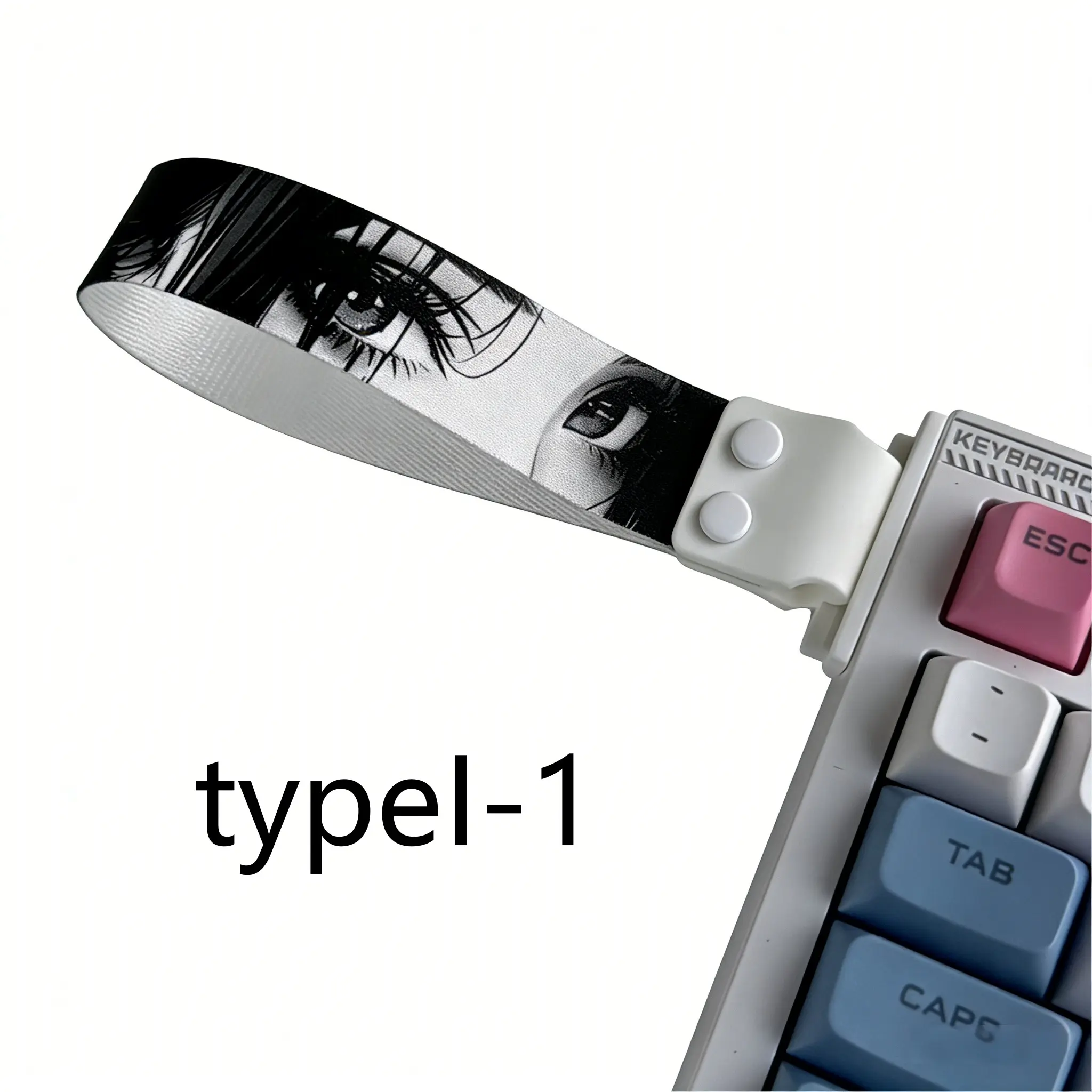 Keyboard Ribbon Decoration, Cartoon Ribbon, Anime Character Pattern, Versatile Webbing Strap, Universal Hanging Band, Fun and Stylish Accessory, Computer Peripherals