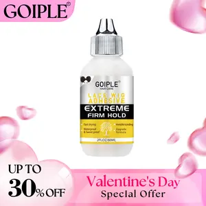 【Valentinesdaygift】Strong Hold Wig Glue 60ML - Waterproof Lace Front Adhesive for Wigs, Fast Dry Transparent Lace Glue for Hair Replacement Invisible Bonding Haircare