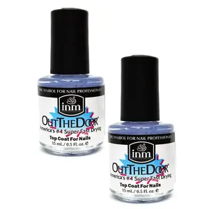 Out The Door Number 1 Super Fast Drying Top Coat, 0.5 fl oz/15 ml, 2-Pack (Nail Care Product)