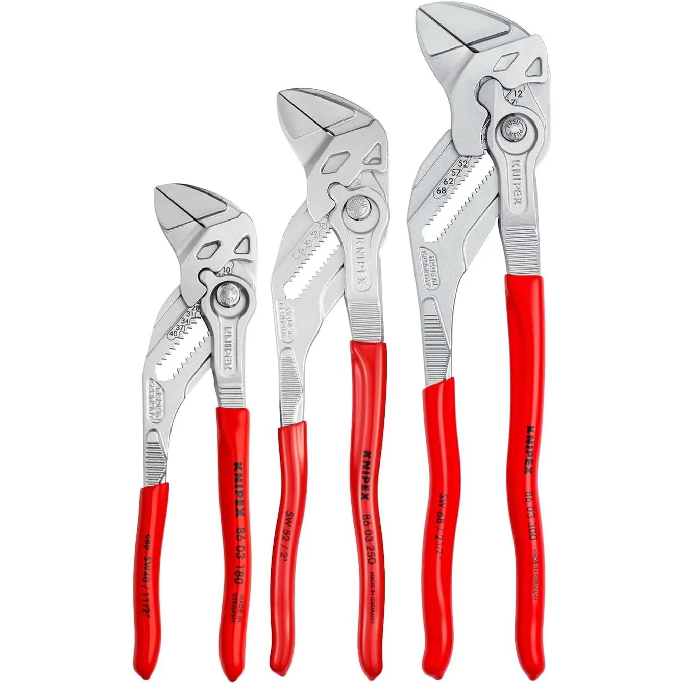 KNIPEX 00 20 06 US2 3-Piece 7, 10 and 12 Pliers Wrench Set