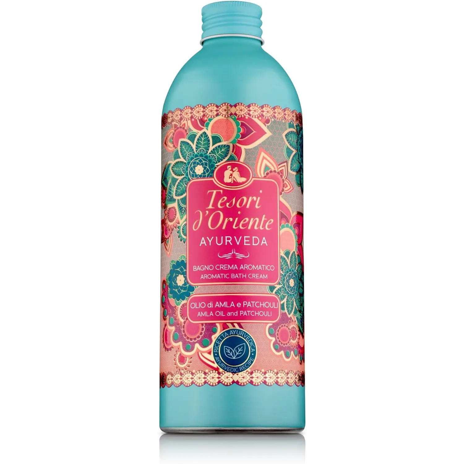 Tesori d’Oriente Bubble Bath for Women, Foaming Bath, Bath Bubbles for Women Relaxing, Luxurious Body Wash for Women & Skin Care - 500 Ml-16.91 us Fl Oz- [Italian Import ]-(Ayurveda)