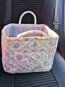 Car Storage Basket Organizer Multi-Purpose Car Interior Accessories Durable Space-Saving Design for Vehicles Car Accessory Washable Hygienic Daily Use ,woven design room organization product ,fresh style,daily use item,car storage organizer,bedroom use