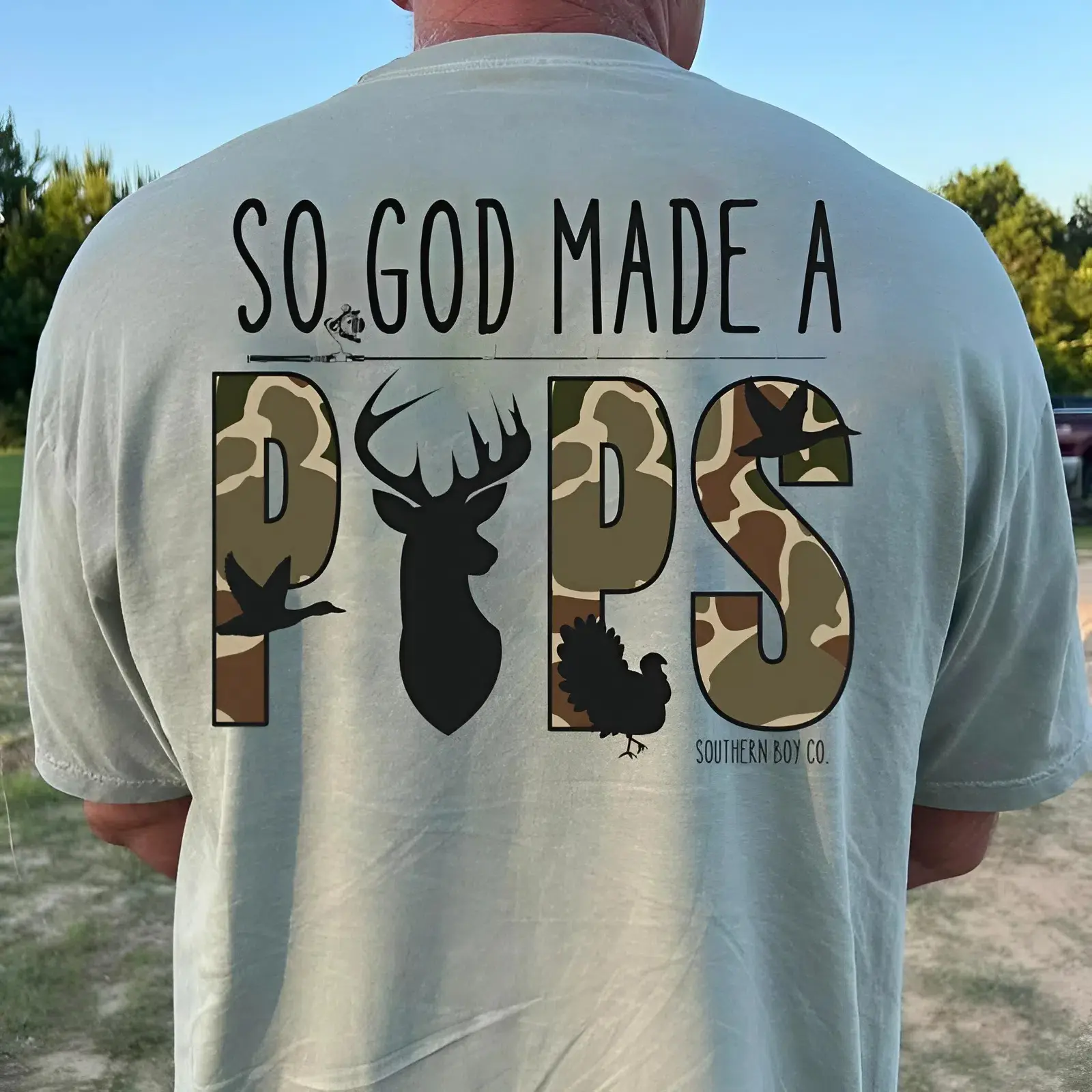 God Made A Pops Men’s Youth and Adult shirt, Youth Sweatshirt, #Southern Boy Co Shirt, Family Matching Outfits, Dad And Son Tee, Family shirt,Trending tee, youth clothing, gift for son and daughter, vacation outfit, Outdoor apparel