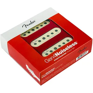 Genuine Fender GEN 4 Noiseless Stratocaster/Strat Guitar Pickup Set - AGED WHITE