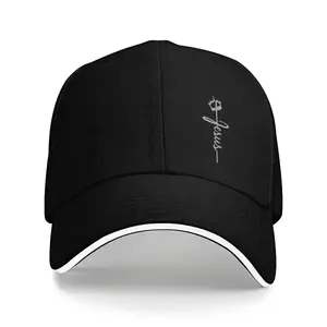 1PC Jesus Print Baseball Cap, Solid Color Washed Vintage Casual Sports Hat, Adjustable Lightweight Dad Hat, Unisex,Unisex Baseball Cap,Unisex Bucket Hat,Unisex Beanie,Unisex Sun Hat,Unisex Adjustable Cap,Women's Baseball Cap