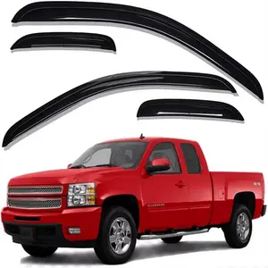 Window Visor for 2007-2013 Chevrolet/GMC Silverado/Sierra 1500, 2007 - 2014 Chevrolet Silverado 2500 HD/3500 HD Extended Cab WeatherShield/Rain Visor, Car Accessories, Accessories For Car