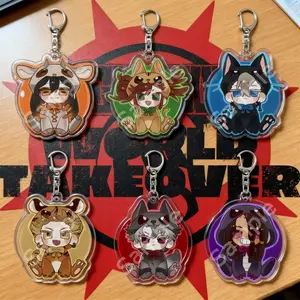 GACHIAKUTA Anime Rudo Enjin Zanka Riyo Jabber Acrylic Keychain, Bag Accessory, Gift for Fans