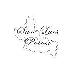 San Luis Potosi Die cut Bubble free stickers, 3″×3″, White