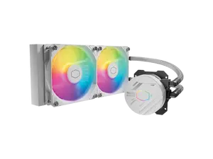 Cooler Master MasterLiquid 240L Core White 240mm Close-Loop AIO Liquid Cooler, ARGB Sync, Gen S Coldplate Pump, 120mm PWM, CryoFuze 14W/mK, AMD AM5/AM4, Intel LGA 1851/1700/1200 (MLW-D24M-A18PZ-RW)