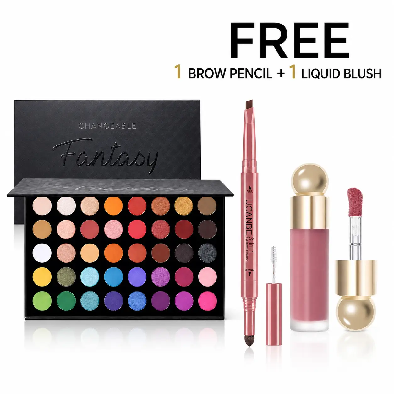 Highly Pigmented Eyeshadow Palette - Matte, Shimmer, Metallic Natural Colors, Long-Lasting Blendable Makeup, Beauty Products for Smokey Eye, with Eyeshadow Swatches, Colorful Makeup Palette Set Cosmetics Gift Kit, Charcoal, Smooth, Powder