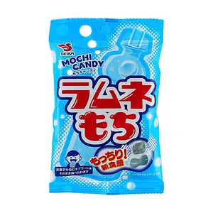 SEIKA Japanese Ramune Mochi Gummy Candy 32g - Chewy, Soft, Sweet Japanese Soda Flavor Snacks