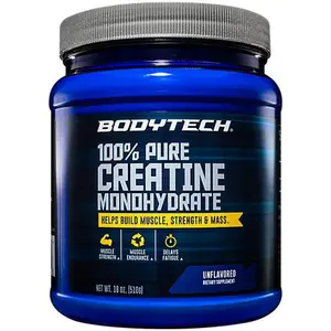 BodyTech 100% Pure Creatine Monohydrate Powder - Unflavored (18 oz. / 102 Servings)