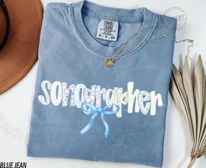 Comfort Colors® Sonographer Shirt, Sonography Shirts, Gift For Ultrasound Technologist RDMS T-Shirt Sonography Grad Tshirt X-Ray Grad Gift