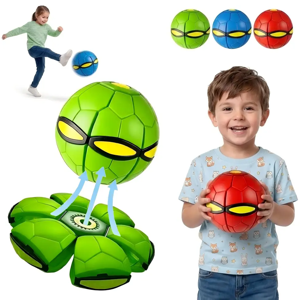 2026 Children's bouncing ball, UFO ball, it will bounce when crushed, interesting toys, children's gifts, pop-up ball, outdoor fun, kids bouncy ball holiday