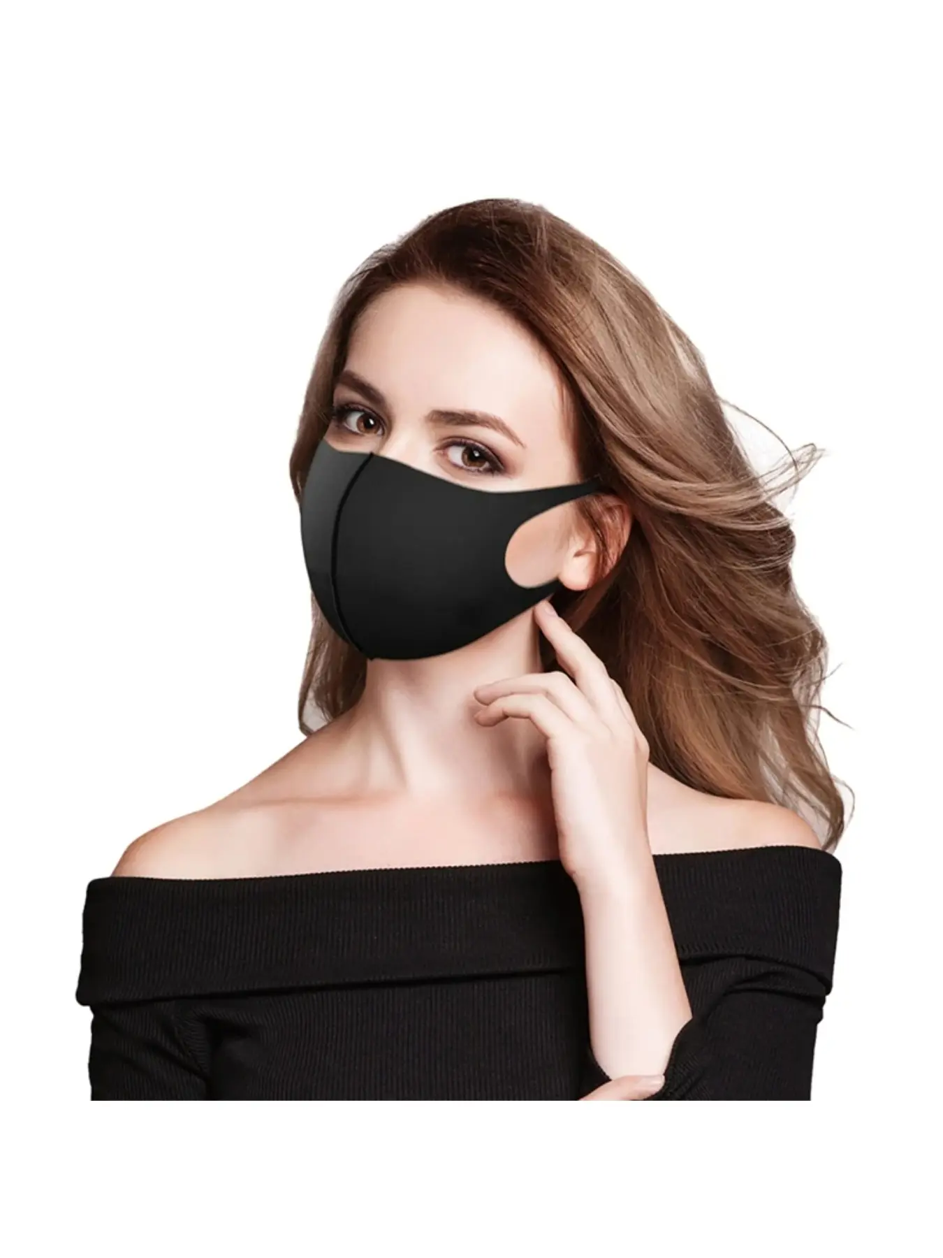 Fashion Solid Earloop Mask Face Covering Mask Spring Dustproof Washable Reusable Protective Face Mask Unisex Outdoor Travel Breathable Mask