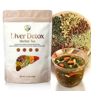 Liver Cleanse Detox Tea - GojiBerry Dandelion Chrysanthemum Milk Thistle Organic Herbal Ingredients - Liver Support | Daily Detox Beverage | 100g/pack  Caffeine Free Natural | iTREE · Vital-Tea