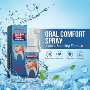 Oral freshening spray - quickly relieves oral discomfort, inhibits bacteria, eliminates bad breath, prevents cavities, protects teeth, and is a gentle daily oral care solution.
