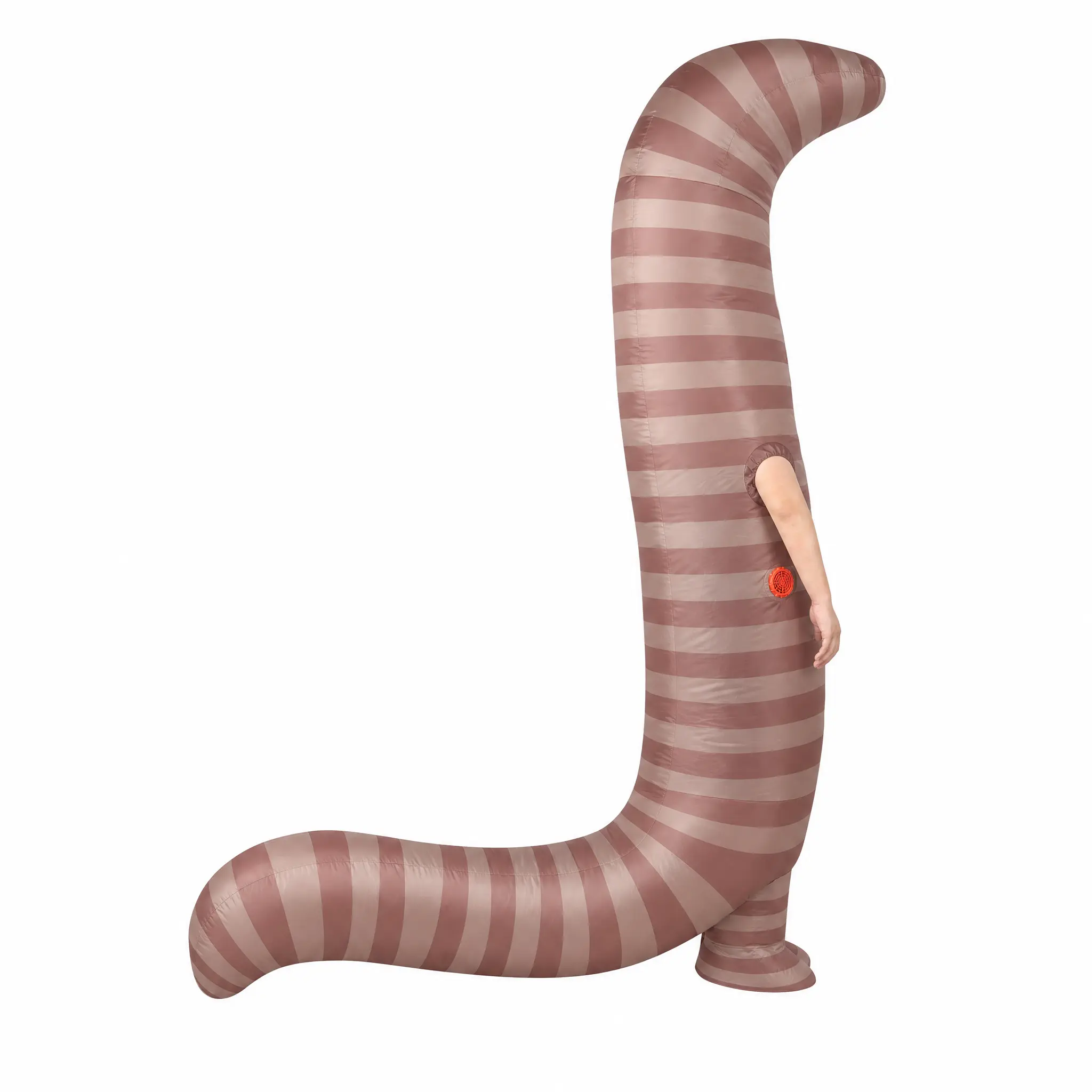 Inflatable Worm Costume for Adults, Giant Funny Sandworm Halloween Costume, Unique Animal Party Outfit for Men & Women
