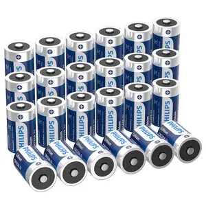 Philips CR123A 3V Lithium Battery 24Pack, 1600mAh 123A Photo Batteries, 123 CR17345 Battery for Home Security Devices, Doorlock, Flashlight