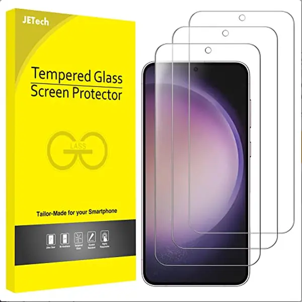 JETech Screen Protector for Samsung Galaxy S23+ / S23 Plus 5G 6.6-Inch, Tempered Glass Film, Fingerprint ID Compatible, HD Clear, 3-Pack