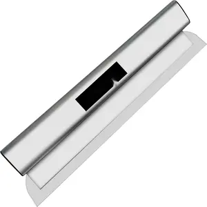 Skimming Blade 24-Inch Smoothing Knife For Drywall Finishing, European Stainless Steel Construction, Aluminum Blade Profile Smoothing, Knockdown Spatula Tool For Gyprock And Wall Board Joints And Plasterboard